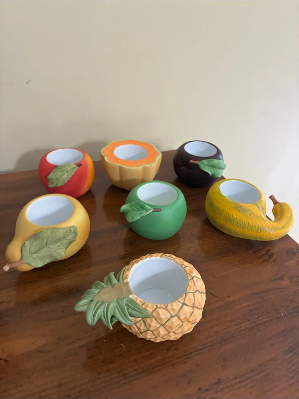 PartyLite - Vintage Fruit Splash/Basket Votive Holders (set of 7)